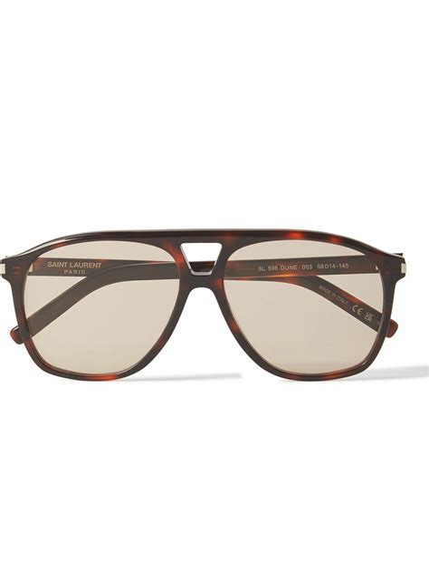 sl 85 ysl sunglasses|Saint Laurent Light Brown Pilot Sunglasses SL 85 006 55.